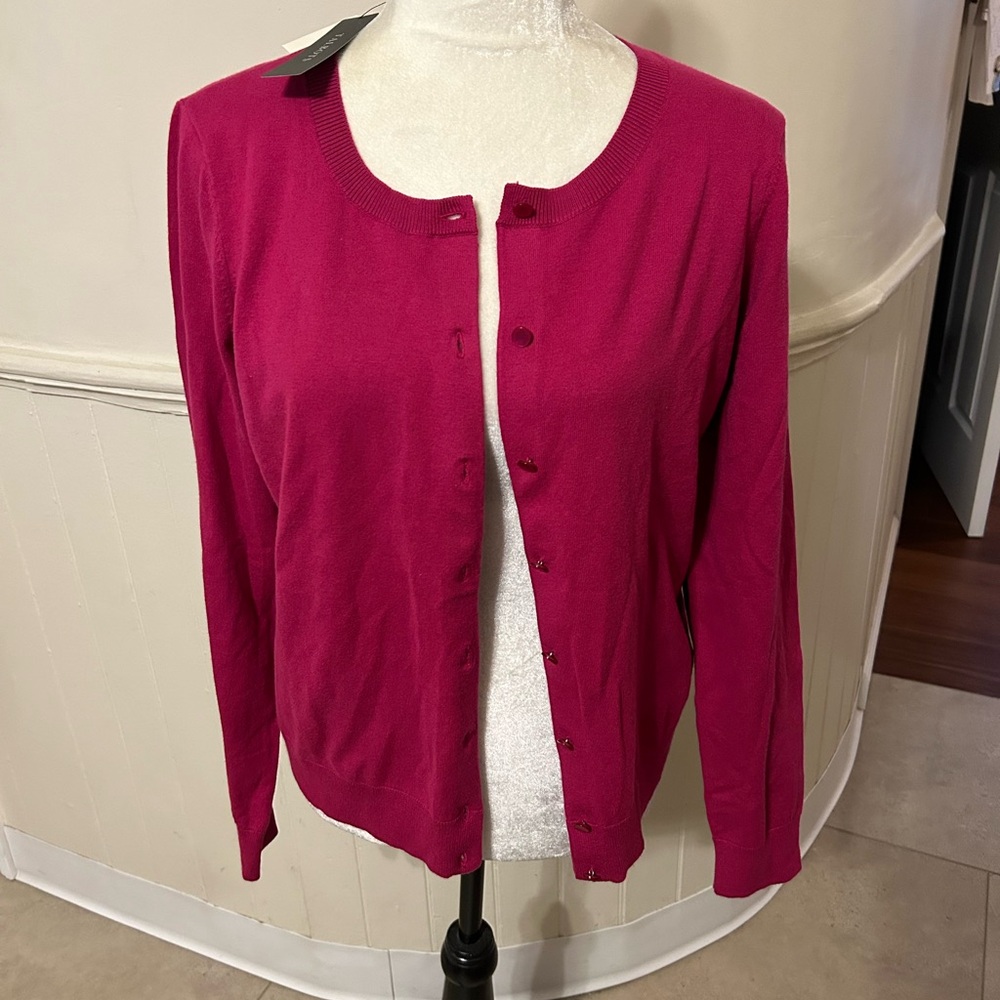 NWT Talbots Woman’s Prima Cotton Cardigan-Large